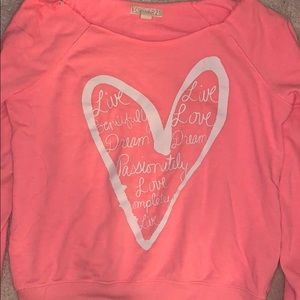 Forever 21 Neon Graphic Crewneck